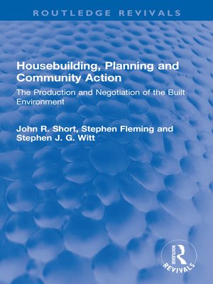 cover image of Housebuilding, Planning and Community Action